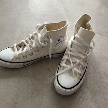 [ 새상품/미사용 ] CONVERSE 올스타 하이컷 화이트 24.5cm