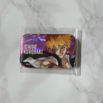 BLEACH 쿠로사키 이치고 홀로그램 가공 스퀘어 캔뱃지