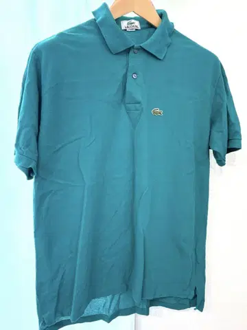 LACOSTE 터콰이즈 피케 셔츠