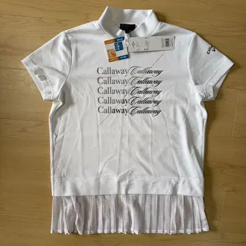 미사용 새상품 Callaway 여성용 골프 셔츠 M 화이트