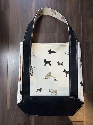 TEMBEA 강아지 패턴 바게트 토트/DOG BAGUETTE TOTE