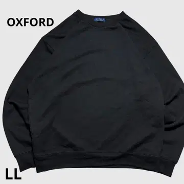OXFORD USA 구제 의류 블랙 심플 맨투맨 트레이닝복 LL