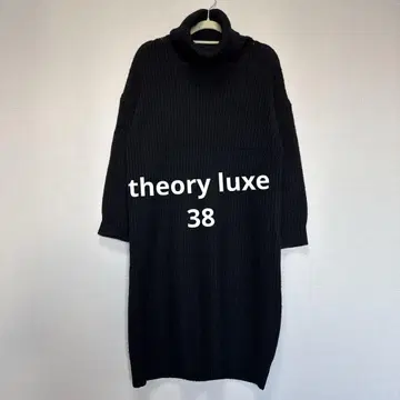 theory luxe 블랙 터틀넥 니트 원피스 038
