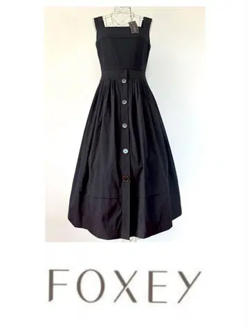 FOXEY 폭시 롱 원피스 블랙 레어 42