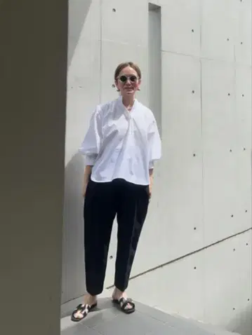 JULY NINE 2025 퍼프 슬리브 긴팔 블라우스