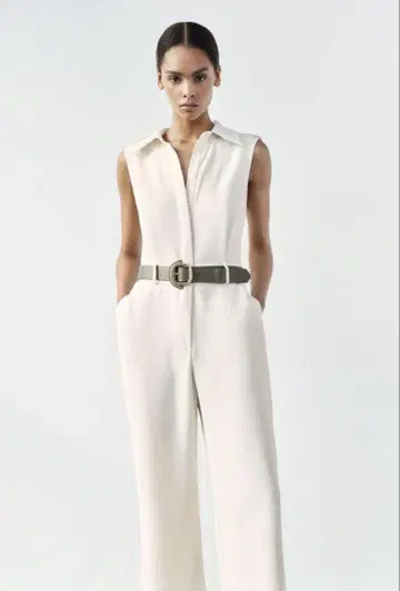 ZARA 화이트 올인원 벨트 포함