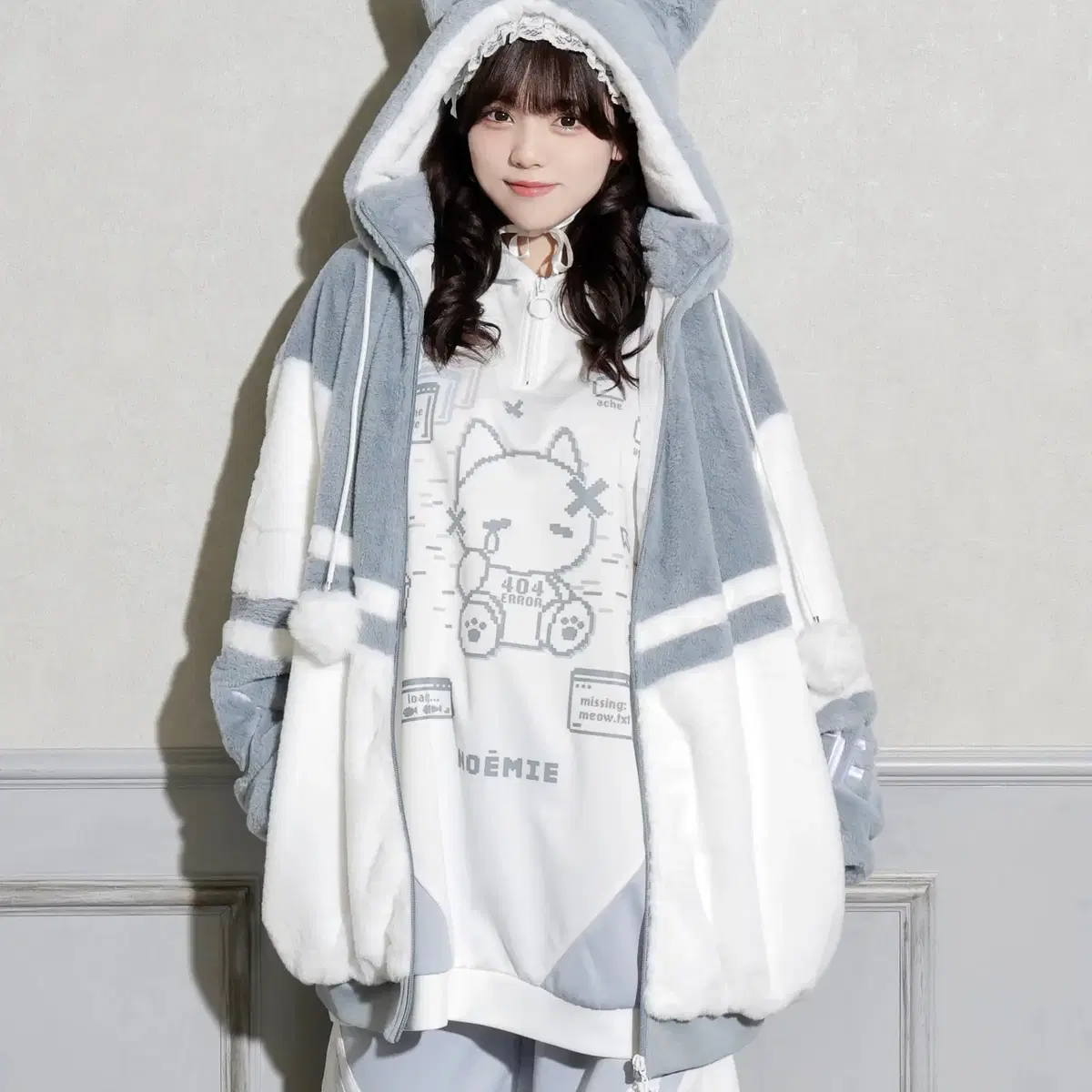 Dimmoire dimmoire baby sheep Sheep Fur Parka #딤모아르 on Bunjang