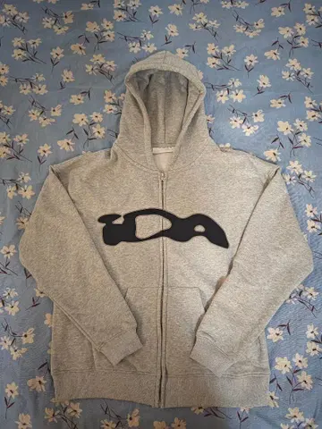 ida sply Zip-up hoodie 로고 후드티 그레이