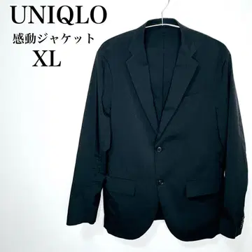 레어 사이즈 유니클로 감동 자켓 블랙 XL