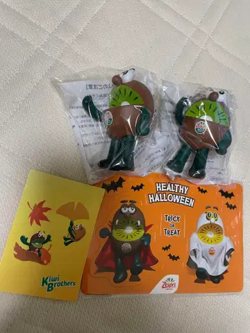 제스프리 키위 캐릭터 피규어 2개 세트 그린