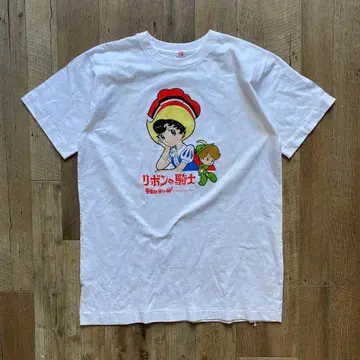 1980년대 데즈카 오사무 리본의 기사 화이트 t셔츠 tee 코믹스