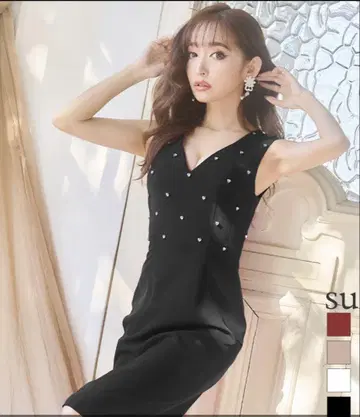 VELIQUE 비쥬 타이트 드레스 블랙