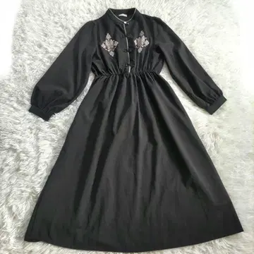 axes femme 원피스 차이나 롱 블랙 블랙 쿵푸