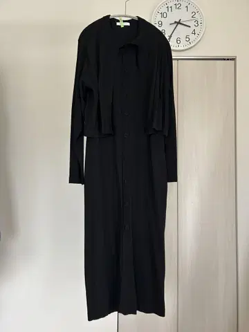 GALERIE VIE 블랙 롱 가디건