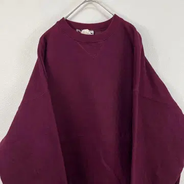 USA제 90s tultex  무지 맨투맨 버건디