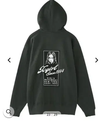 X-girl FACE BOX SWEAT HOODIE 엑스걸