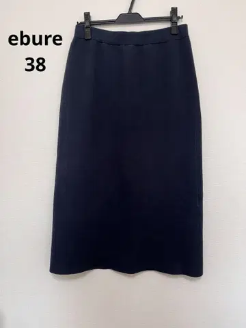 ebure Bright Sponge 니트 스커트 38 네이비
