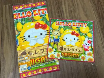 헬로키티 타월 2개 세트 니가타 한정판 지역 한정판 르.렉체 플라워