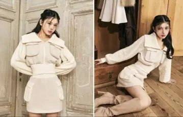다리치 darich 니트 콤비 맨투맨 셋업 IVO FREE