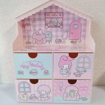 산리오 마이멜로디 Sanrio 마이멜로디 수납형 플라스틱 체스트