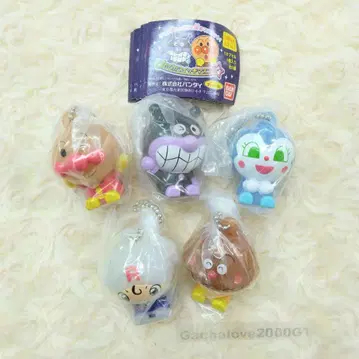 호빵맨 반짝반짝 스위치 마스코트 전 5종 컴플리트