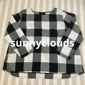 Sunny clouds 체크 무늬 긴팔 셔츠