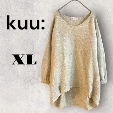 kuu: 니트 베이지 라메 믹스 컬러풀 청순 고급 루즈핏 슬림