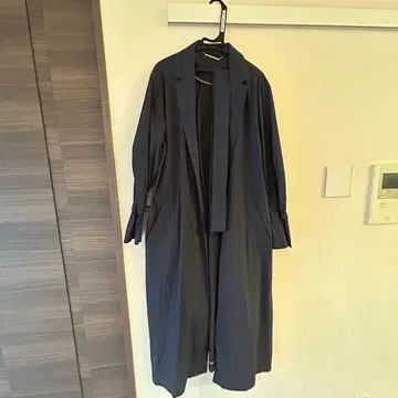 미라 오웬 롱 코트 네이비 0
