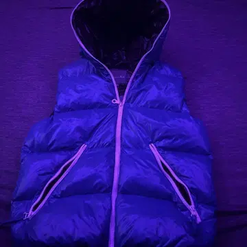 후드 부착 다운 베스트