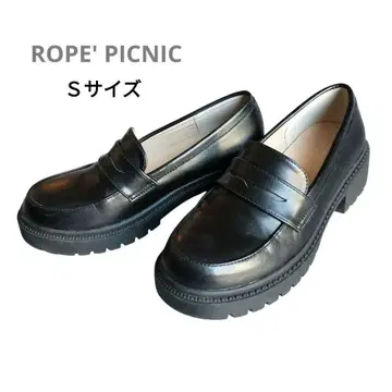 ROPE' PICNIC 새상품급 로퍼 통굽 블랙 S 사이즈