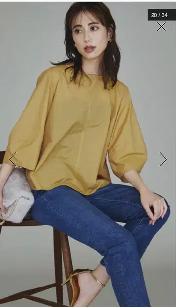 23구 나일론 코튼 포플린 컴팩트 블라우스 M 택 포함 새상품