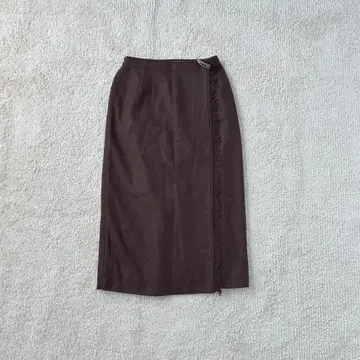 타이트 스커트 롱 기장 프린지 가을 겨울 코디 사이드 밴딩 백 슬릿 무지