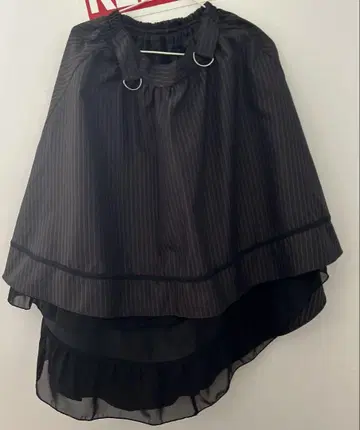 액시즈 피쉬테일 스커트 블랙 귀여운 락 고스로리 고딕