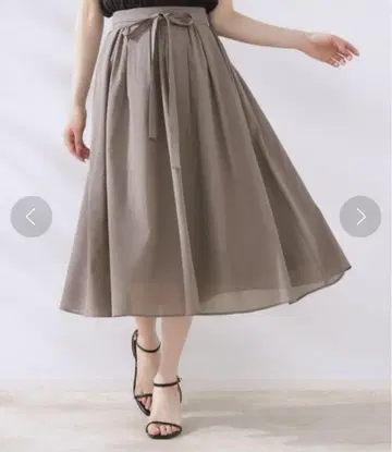 가는 리본 포함 팔레트 보일 스커트