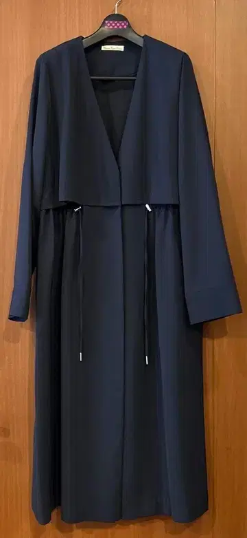 Three Four Time 롱 코트 네이비 사이즈 38