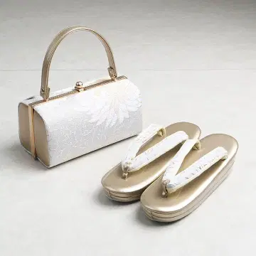 [ 새상품 ] 조리 백 세트 포멀용 초화 무늬 조리: 24cm 03032