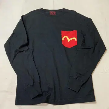 EVISU 에비수 롱 T 긴팔 티셔츠 블랙 38
