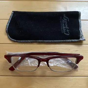 GOOD ROCKIN' 빨간색 계열 안경 케이스 포함