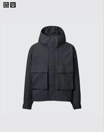 UNIQLO U 유틸리티 후디드 자켓 블랙 L 사이즈