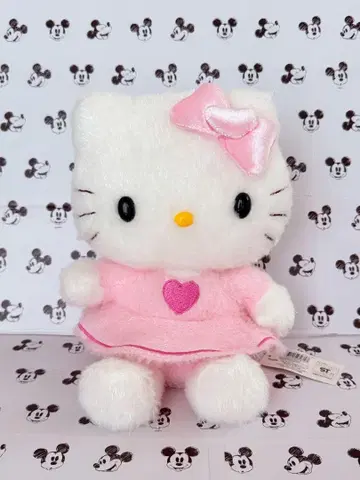 산리오 핑크 드레스 키티 봉제 인형