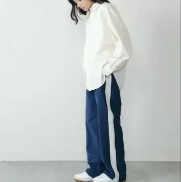THE SHINZONE BICOLOR TRACK PANTS
