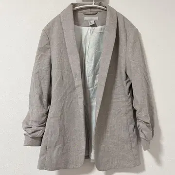 H&M 그레이 테일러드 자켓 US 4
