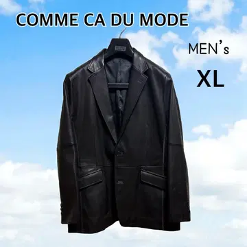 컨디션 최상 꼼사데모드 가죽 자켓 블레이저 블랙 XL 레어