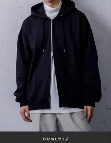 Adoon plain 더블 지퍼 후드티