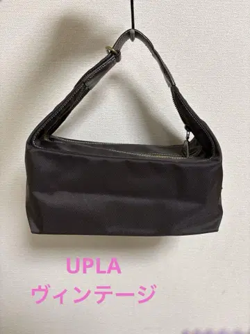 UPLA 미니 보트형 보스턴 백 다크 브라운 빈티지