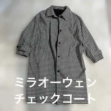 미라 오웬 체크 코트