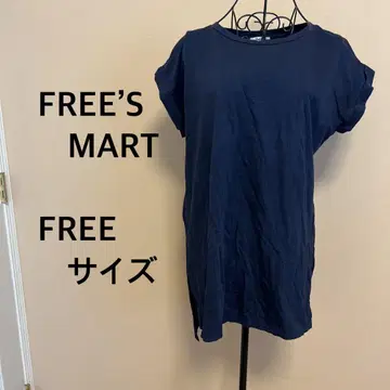 FREE'S MART/여성용/반팔/티셔츠/네이비/네이비/무지