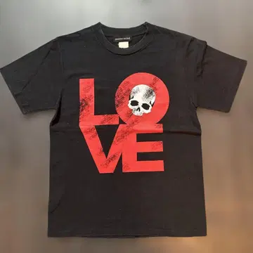master mind 마스터 마인드 LOVE 티셔츠 해골 가공