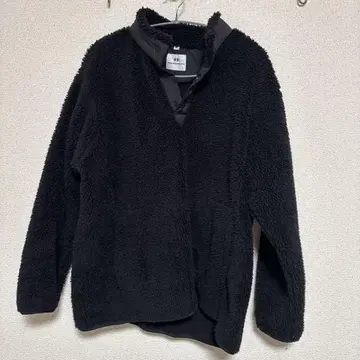 블랙 플리스 자켓