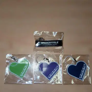 언더테일 10주년 기념 키링 세트